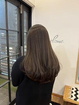 ディッシュ 五反田(dish) 重軽レイヤーロング/ラベンダーグレージュ☆五反田美容室