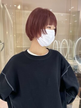 マイル 渋谷(mile) 顔まわりレイヤー×ショートボブ