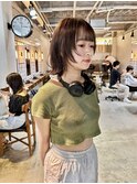 顔まわりウルフ
