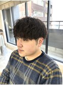 20代～30代マッシュパーマツイストスパイラルメンズ［仙台］
