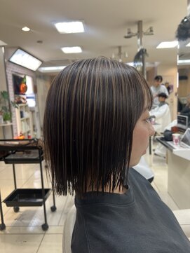 ショコララテ 脱白髪染めハイライトカラー30代40代50代【レイヤー】