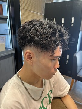 スタイル スマート サロン(STYLE smart salon) 藤沢メンズセンターパート黒髪刈り上げツイストスパイラルパーマ