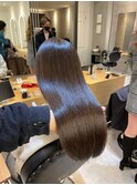 髪質改善*ロングレイヤーグレーベージュ*美髪【Zina船橋】