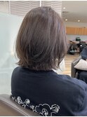 レイヤーボブ / 透明感グレージュ