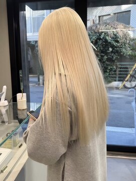 ソル ジングウマエ(SOL JINGUMAE) ミルクティーベージュダブルカラーグレージュカラーハイライト