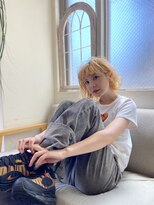 サンチャサロン(sancha salon) 海外ガール風ブロンドヘア