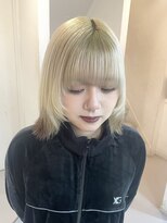 ミーム 原宿 表参道(meme)&nbsp;◎ブロンドハイトーンカラーデザインカラーアンブレラカラー金髪