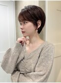 大人ショートボブショートヘアメルティーカラー