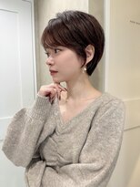 大人ショートボブショートヘアメルティーカラー