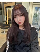 ダブル(W) ハイレイヤー/韓国/ブリーチなし透明感/ダークブラウン