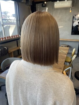 ブレス ヘアアンドスパ 湘南台(bless hair spa) ミルクティーベージュ