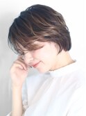 ショート・ボブ/白髪ぼかし/ハイライト/絶壁解消/30代/40代/50代