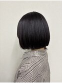 透明感20代30代40代髪質改善カラー内巻きショートボブ小顔艶感