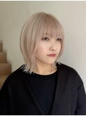 ★ハイトーンカラーミルクティーベージュホワイトベージュカラー