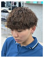 フィフス 原宿(fifth)&nbsp;原宿波巻きスパイラルパーマメンズカットラウンドマッシュ30代