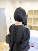 【すっきりとした印象に！】タイトめ小顔ボブ