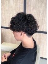 エッジ(EDGE)&nbsp;大分メンズ刈り上げマッシュ波巻きスパイラルパーマスタイル