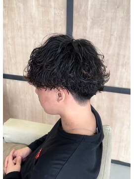 エッジ(EDGE) 大分メンズ刈り上げマッシュ波巻きスパイラルパーマスタイル