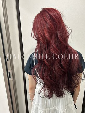 ヘアースマイルクー(HAIR SMILE COEUR) 【YUKA】カシスレッド