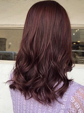 アニー 松戸(ANNI) ホワイトグレージュ/ミニウルフ/デジタルパーマ/チェリーブラウ