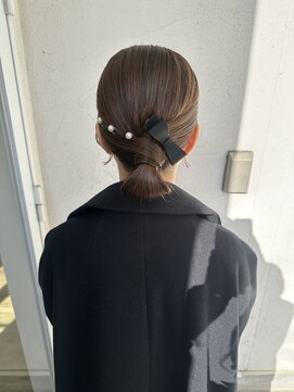 ジュエ ヘアー デザイン(Jue hair design) タイトシニオン/お呼ばれヘアセット
