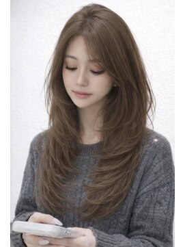 マグサロンギャラリー(Mag salon gallery) 20代30代◎ミルクティーベージュロングレイヤー透明感