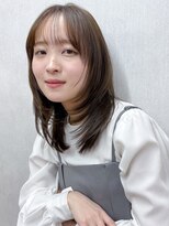 ガーデン 銀座(GARDEN)&nbsp;レイヤー 顔周り 前髪 ミディアムレレイヤー. 