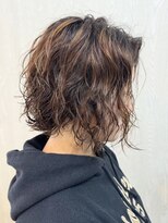 ガーデン 西川田店(garden)&nbsp;宇都宮ショートボブデジタルパーマ白髪ぼかしハイライト白髪染め