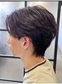 MEN'S/松戸駅/リバースセンターパート/フェザーパーマ