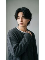 アッシュ 桜木町店(Ash)&nbsp;横浜桜木町/メンズカット/ニュアンスパーマ/センターパート