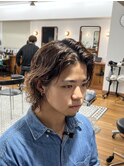 MEN’S/サーフカール/刈り上げセンターパート/表参道駅/青山 