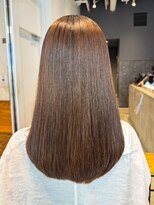 アルバム 新宿(ALBUM SHINJUKU)&nbsp;秋色オリーブカラー透明感カラーウルフレイヤーロング_ba535461