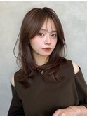 柔らかくびれスタイル/くびれレイヤー/ミルクティーブラウン