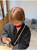 ブラウンボブ×透明感カラーで叶う大人っぽさ