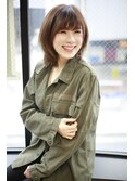 ショートカジュアル外ハネスタイル