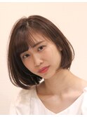 王道ボブスタイル☆ナチュラルブラウン スタイリスト西田大樹