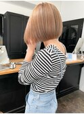 【お客様スタイル】ボブ×ベージュ