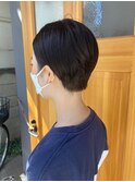 ボーイシュ ショート_エッジショートくびれセミディ