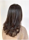 アッシュベージュ/レイヤーカット/ワンカール/30代40代50代/小顔