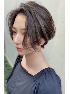 グランアージュ 船橋南口店(grandage) ステップボーンカット/グレ-ジュカラ-×前髪なしショート/船橋