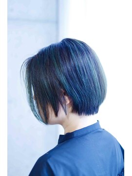 アドミラル ベー ヘアーデザイン(Admiral b Hair design) 大人の濃厚グリーン！白髪染め/ショート /南堀江/髪質改善