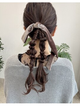 ケーオーエスピンク(K O S pink) 編みおろしツインアレンジ