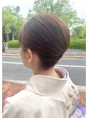 夜会巻きスタイル