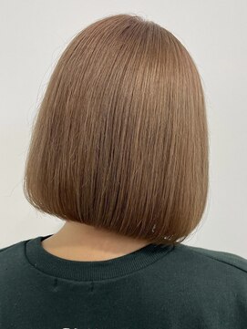 アフターニュース 新潟(afternews) ワンカラー/ミルクティーベージュ/ケアブリーチ/韓国/ボブ