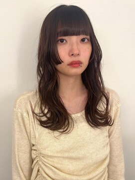 シーン(SCENE) レイヤーカット　ぱっつん前髪　姫カット　ロング【天神/今泉】