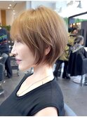 丸みショート/脱白髪染め/白髪ぼかし/髪質改善/ハイライト