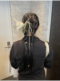 【cyan】成人式の前撮り　タイトでツインスタイル!!