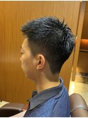 銀座　理容室　メンズカット　刈り上げ　ショートスタイル