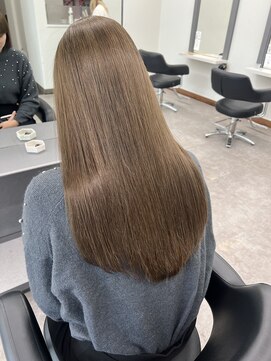 ガルボヘアー 桟橋店(garbo hair) ハイトーン ベージュ オリーブベージュケアブリーチ ガルボ