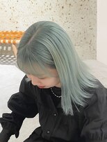 ユルク トウキョウ(jurk tokyo)&nbsp;ミントグリーン/ホワイトブロンド/レイヤーカット/